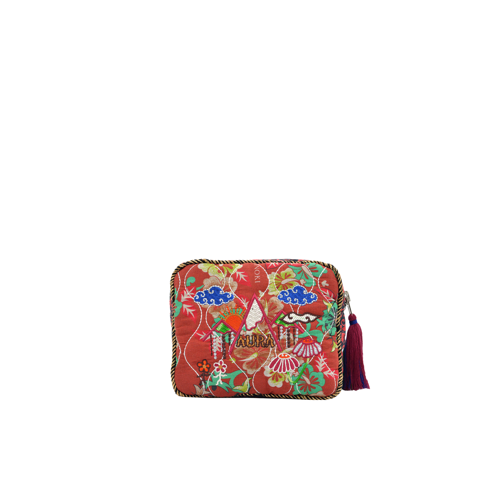 AURA TEEN POUCH - TERRACOTA / BLACK