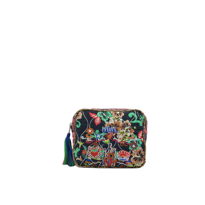 AURA MINI POUCH - TERRACOTA / BLACK