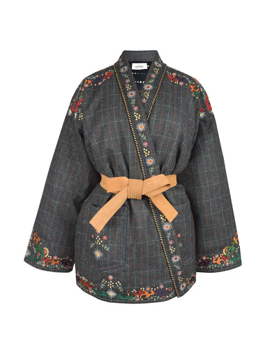 ARABESQUE KIMONO - GREY
