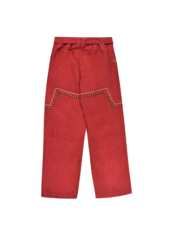 BHUTAN SILK BURGUNDY PANTS