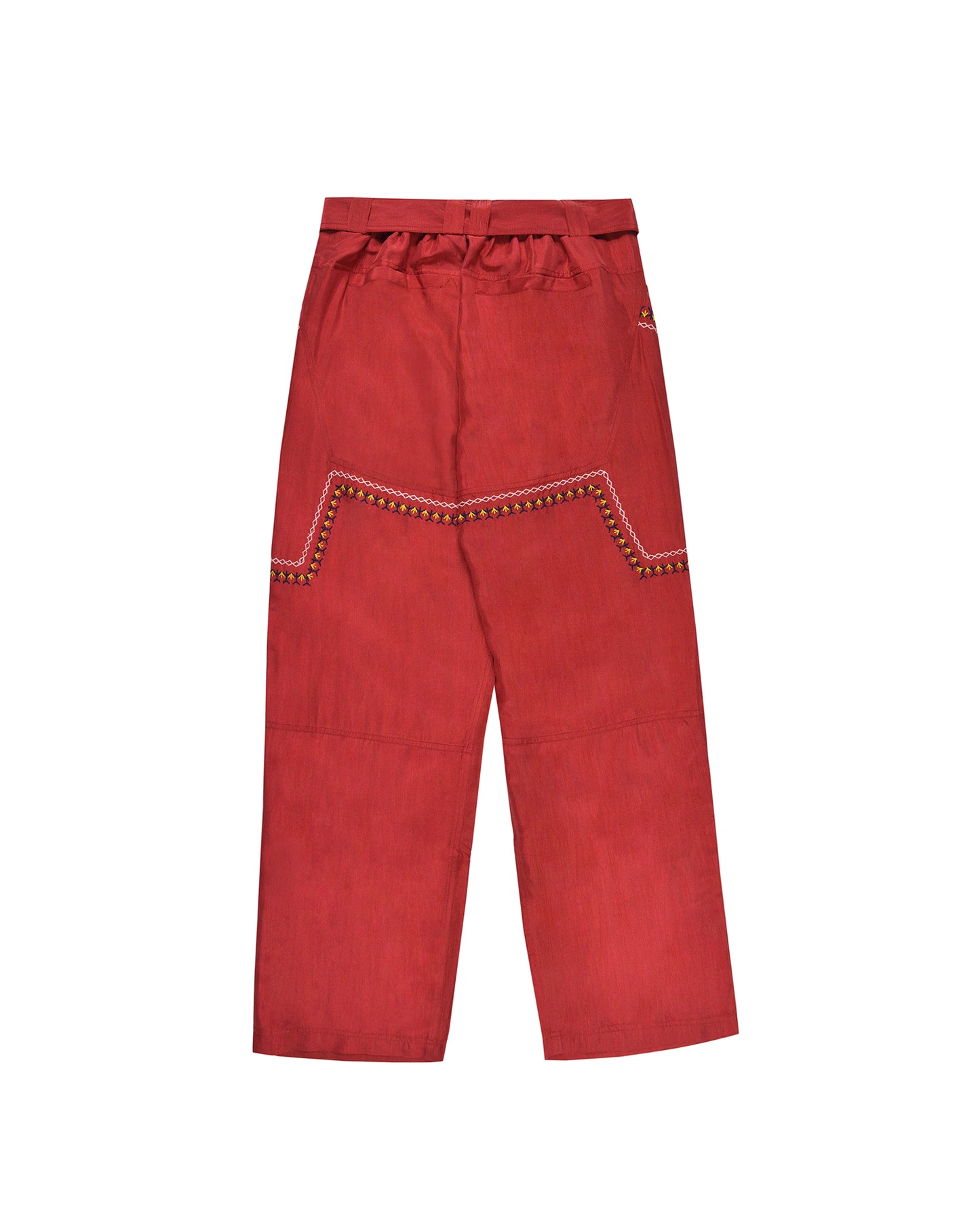 BHUTAN SILK BURGUNDY PANTS