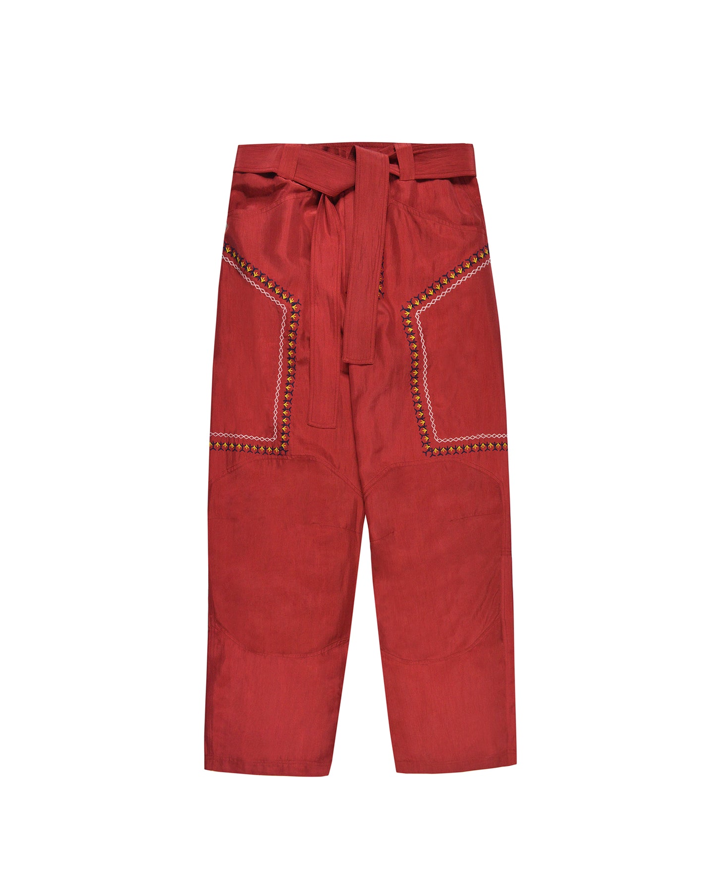 BHUTAN SILK BURGUNDY PANTS