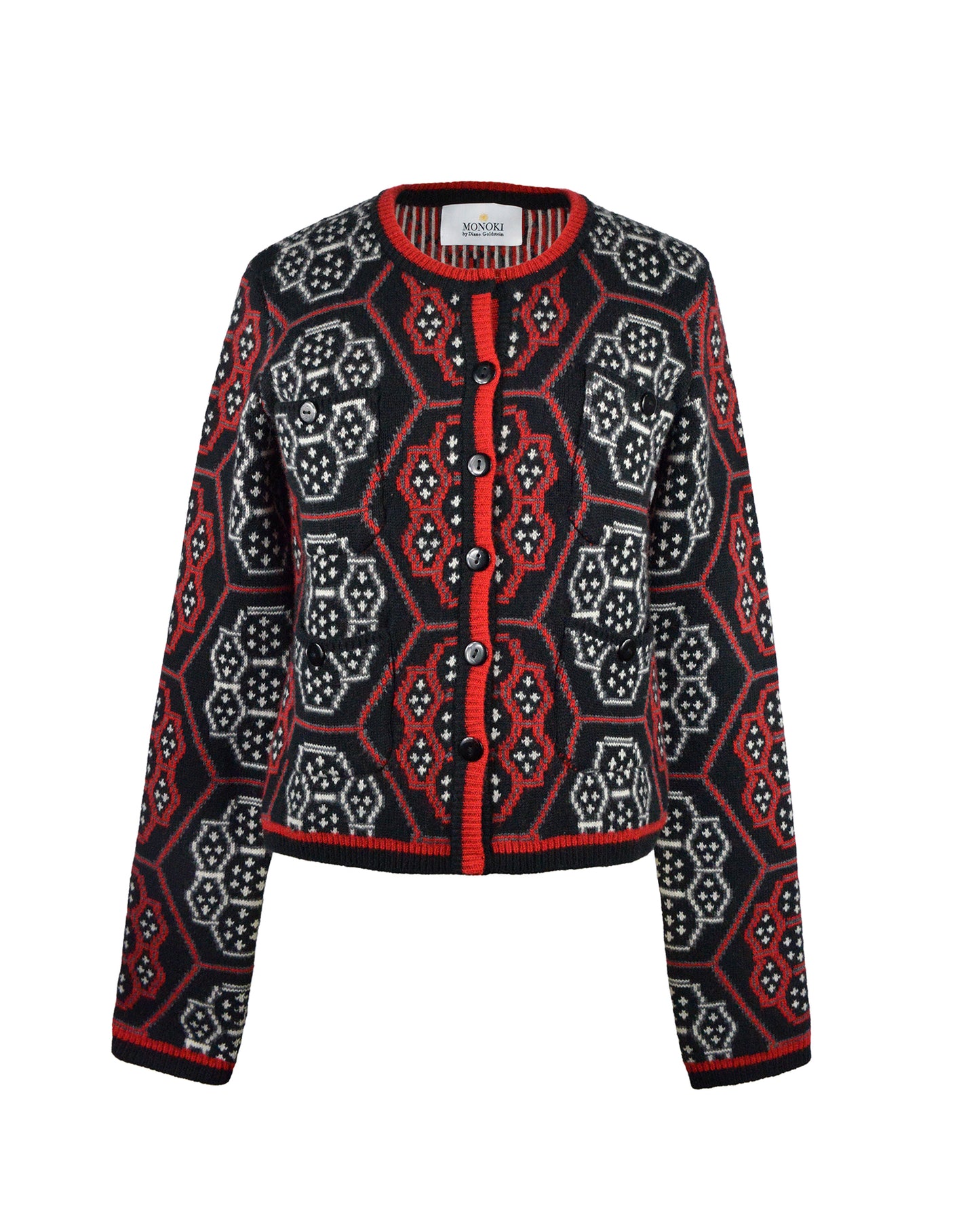 BABY KALE CARDIGAN - RED