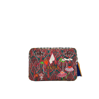 AURA BIG POUCH - PINK / NAVY