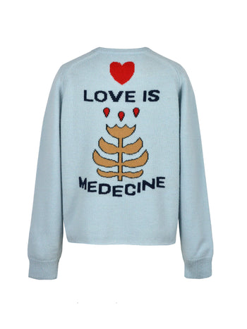 LOVE SWEATER - ICE BLUE