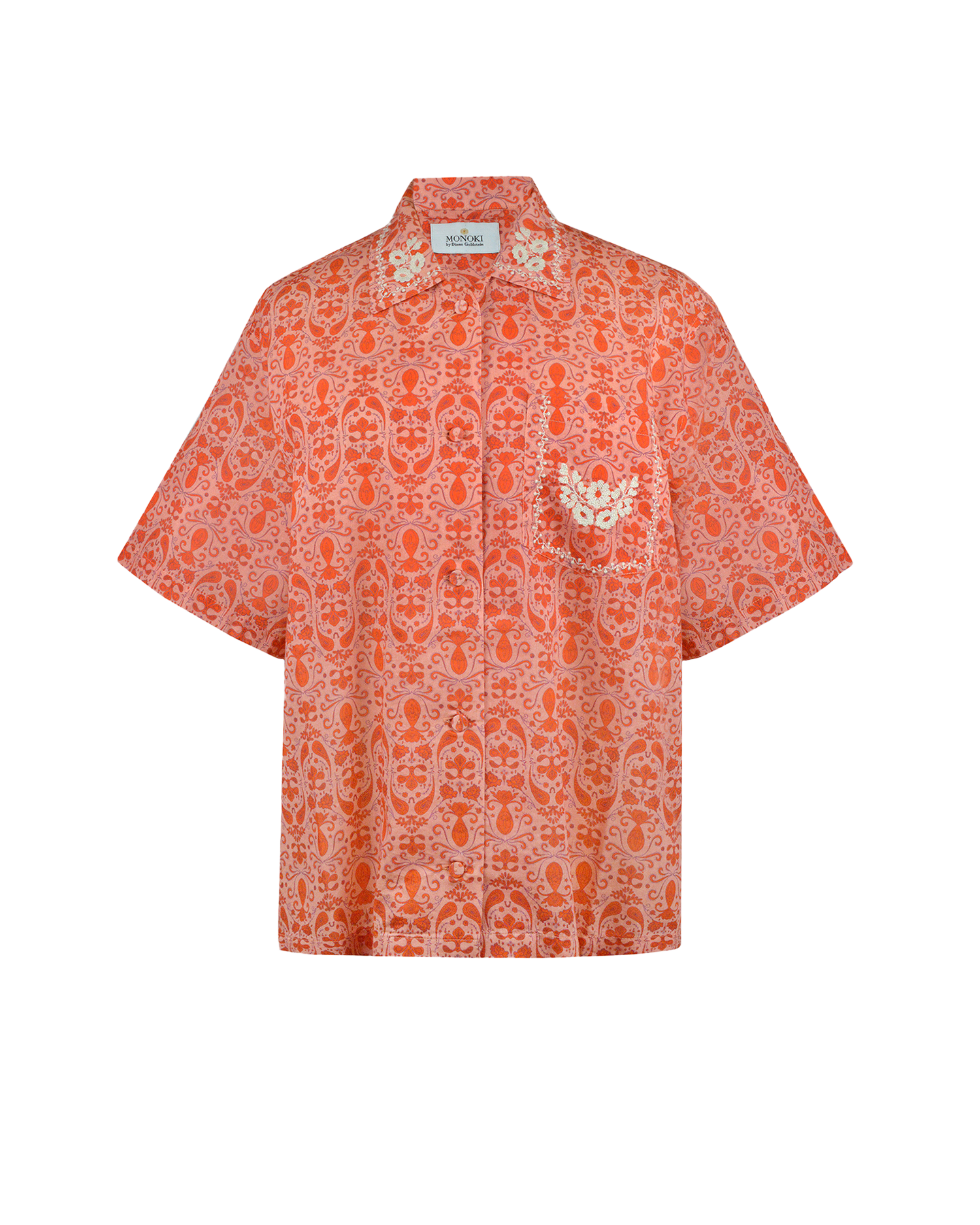 PAISLEY SHIRT - ORANGE