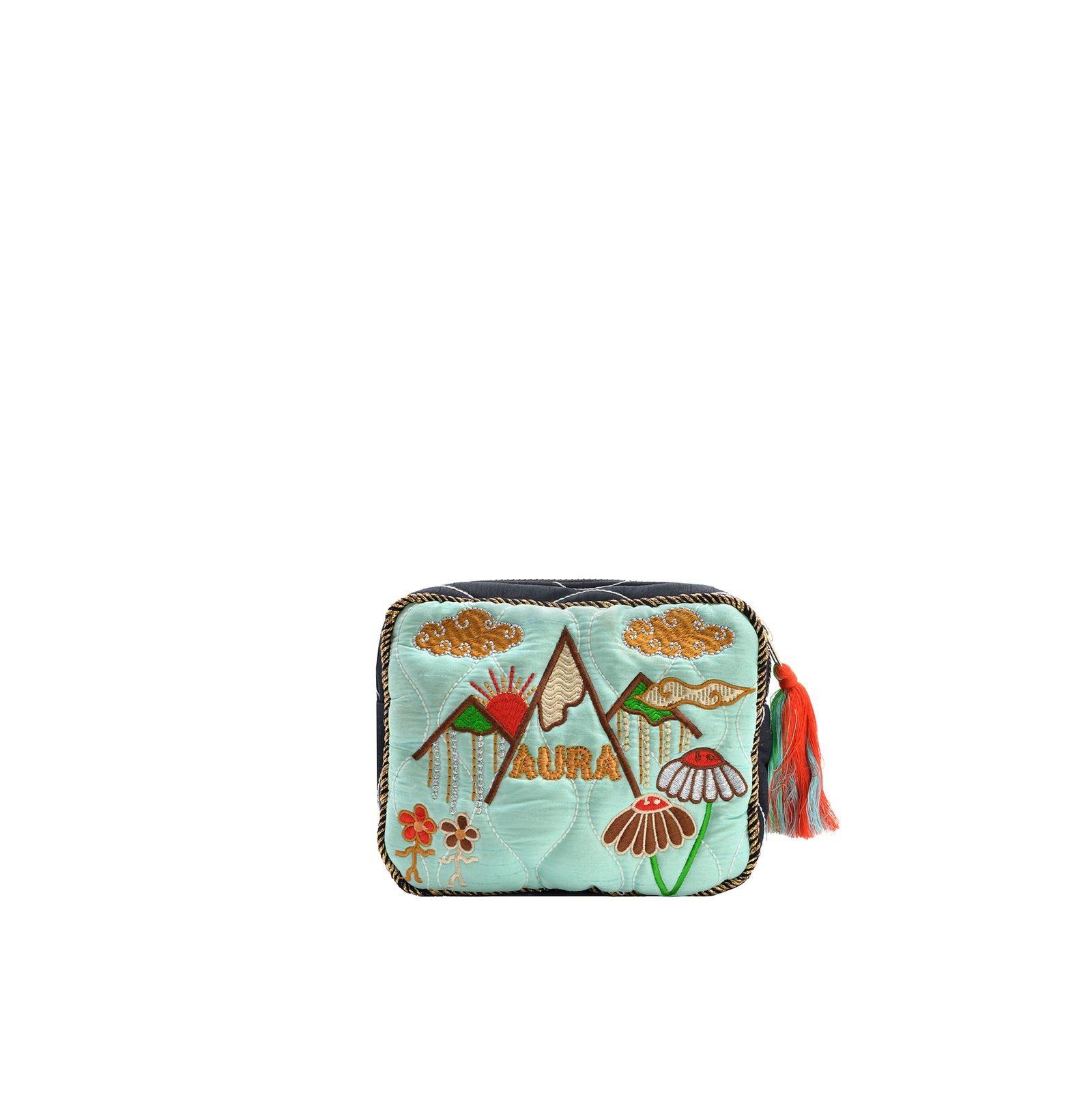 HEAL TEEN POUCH - ICE BLUE & ORANGE
