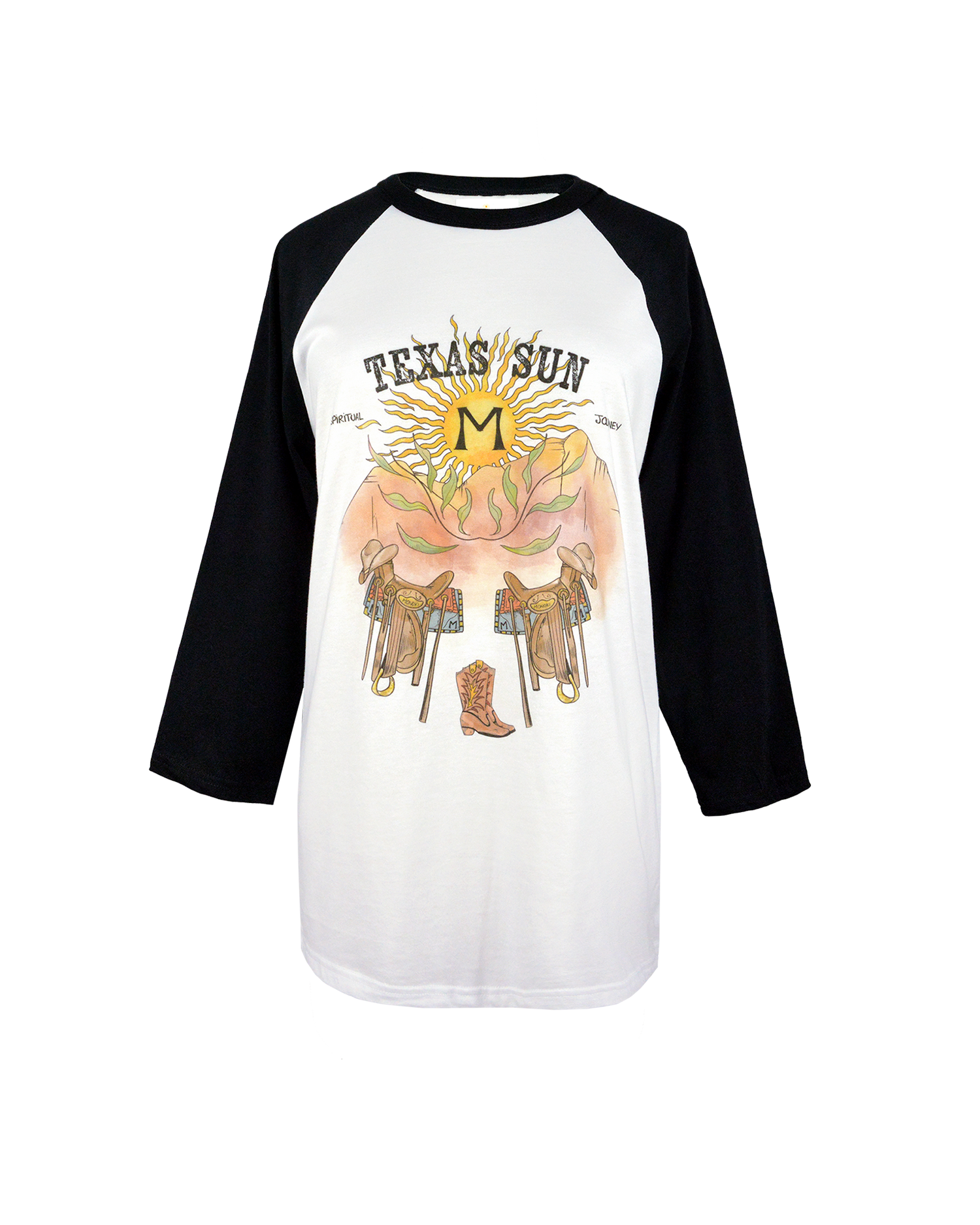 BASEBALL TEE TEXAS SUN - BLACK
