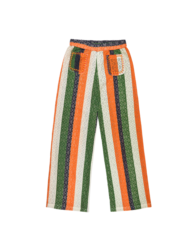 ZUMBA PANTS - GREEN ORANGE