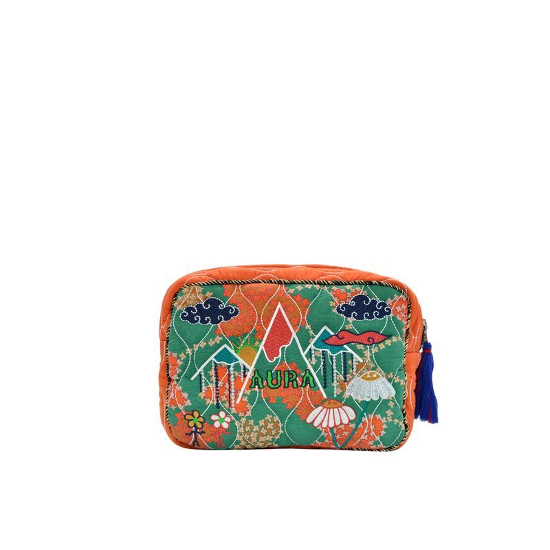 MIAMI BIG POUCH - BLUE GREEN