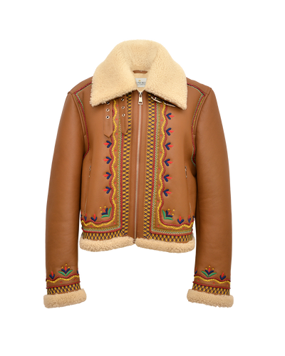 MAVERICK SHORT JACKET - CAMEL