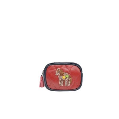 SIROCCO POUCH - DARK RED / PINK