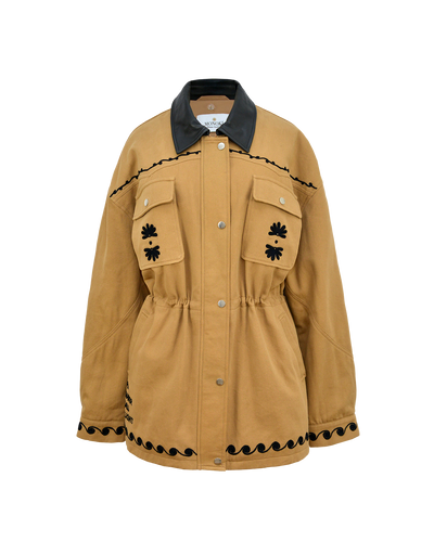 DUTTON COTTON JACKET - CAMEL