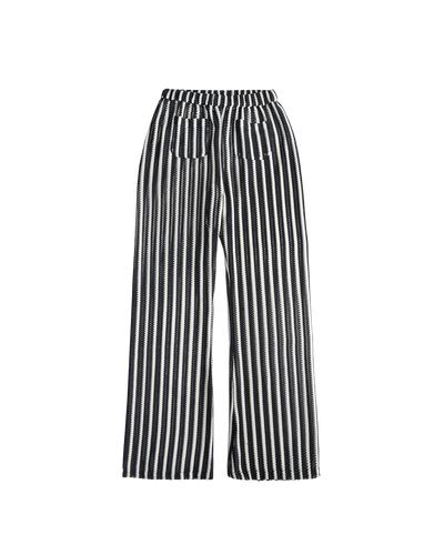CUBA PANTS - BLACK & WHITE STRIPES
