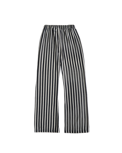 CUBA PANTS - BLACK & WHITE STRIPES
