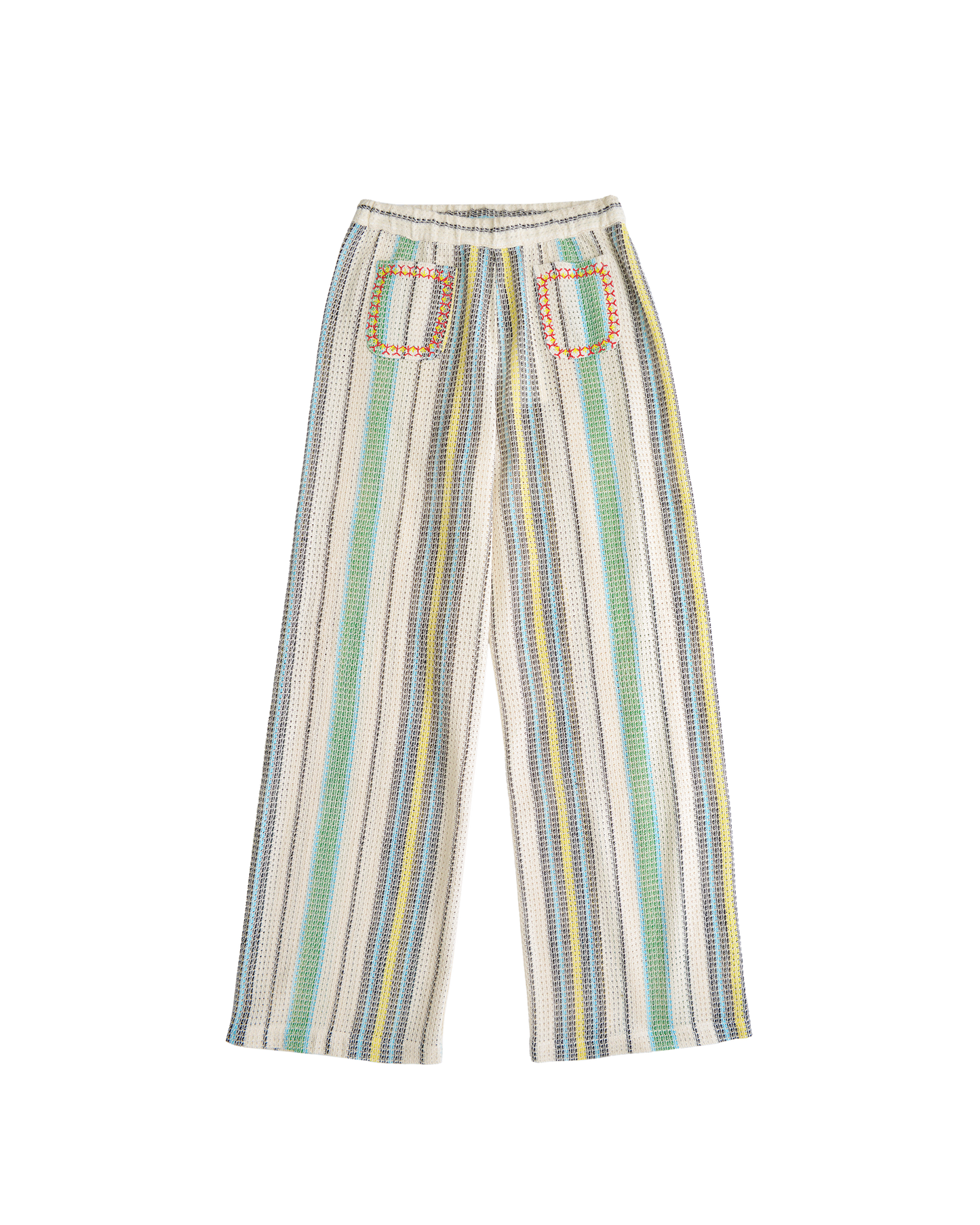 ZUMBA PANTS - ECRU / LIGHT BLUE