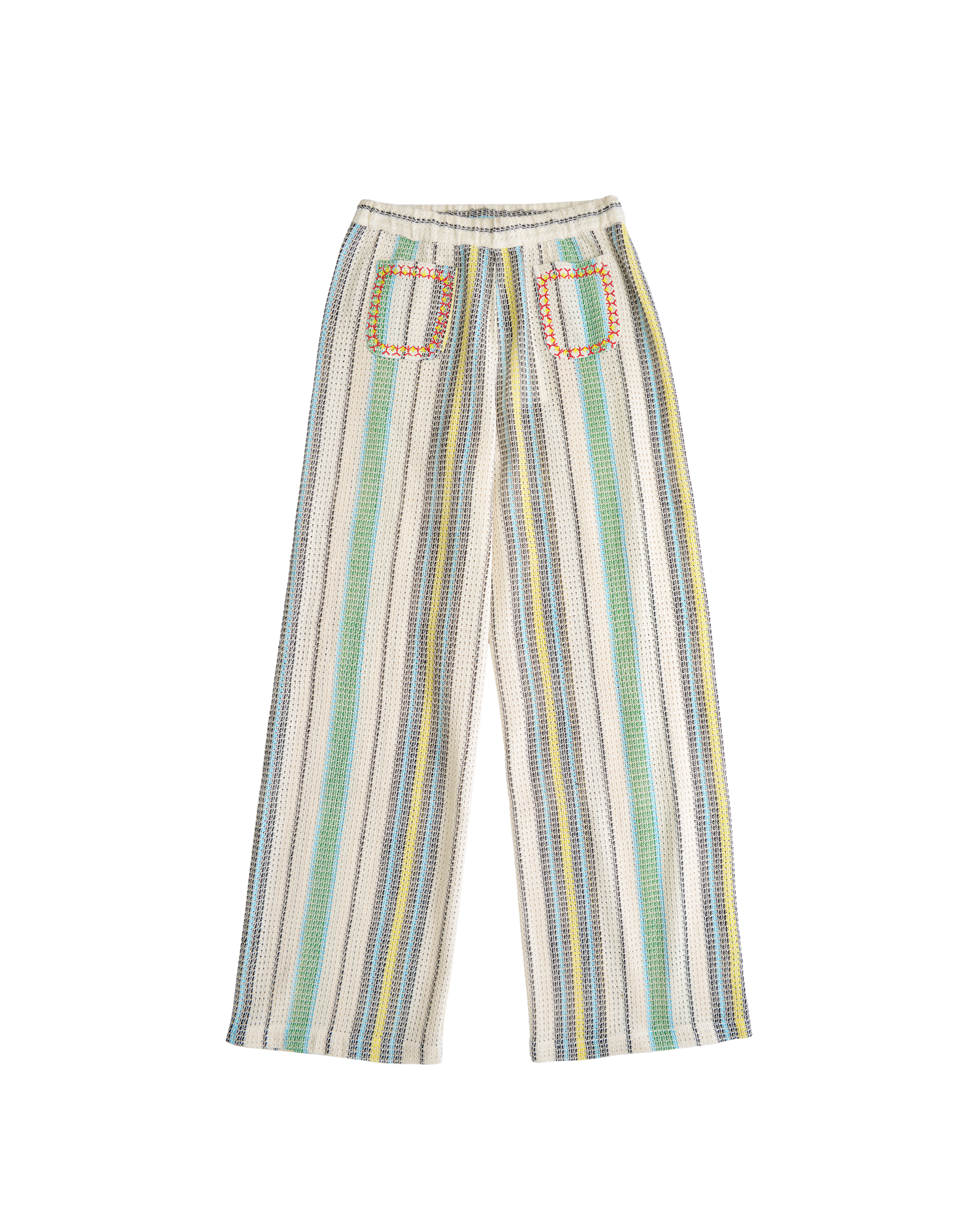 ZUMBA PANTS - ECRU / LIGHT BLUE