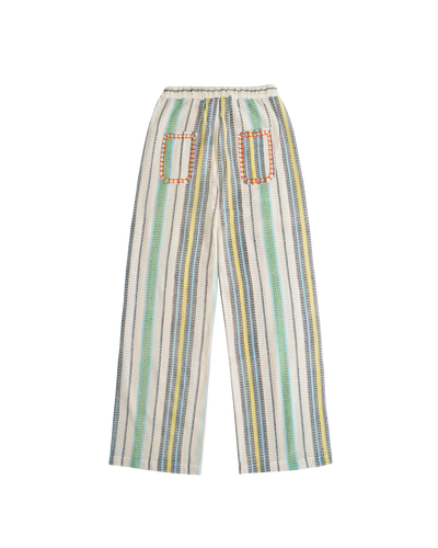 ZUMBA PANTS - ECRU / LIGHT BLUE