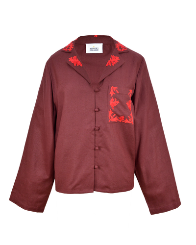 MACHA SHIRT - BURGUNDY