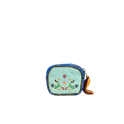 SQUARE POUCH - LIGHT BLUE