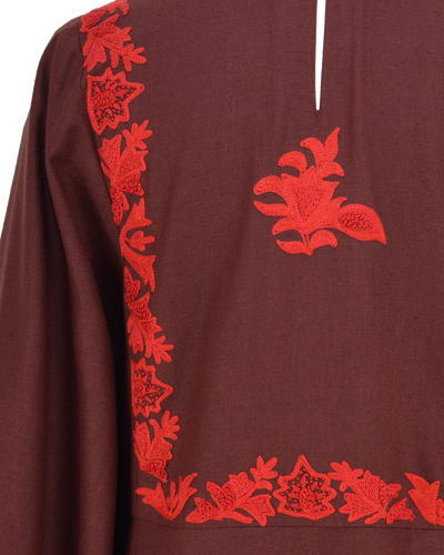 MACHA DRESS - BURGUNDY