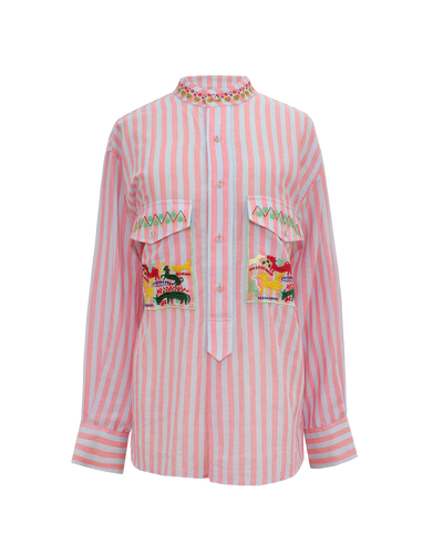 EMPOWER SHIRT  - PINK STRIPES