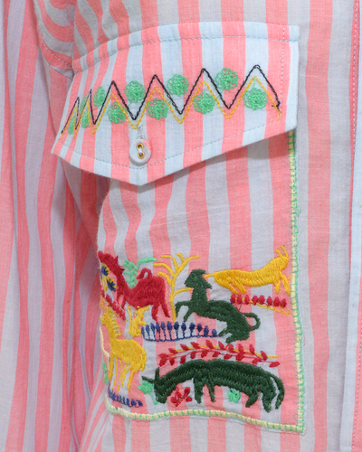 EMPOWER SHIRT  - PINK STRIPES