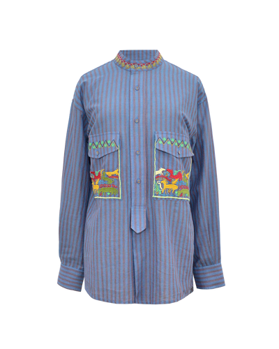 EMPOWER SHIRT  - BLUE STRIPES