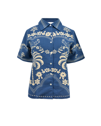 PARROT SHIRT - NAVY