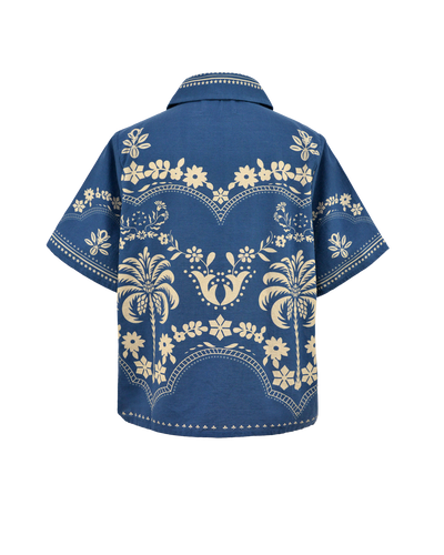 PARROT SHIRT - NAVY
