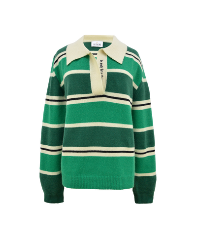 POLO SWEATER - GREEN
