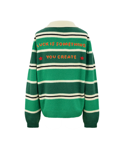 POLO SWEATER - GREEN