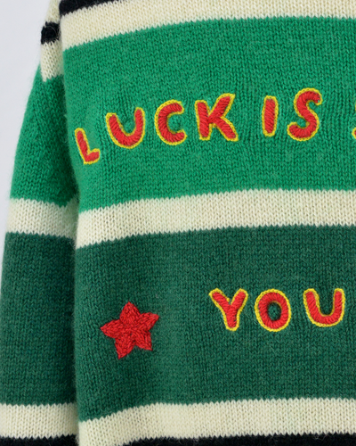 POLO SWEATER - GREEN