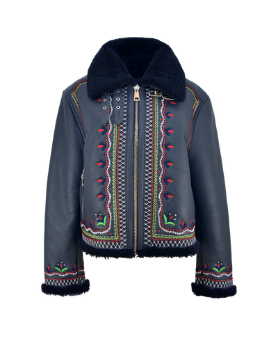 MAVERICK SHORT JACKET - NAVY