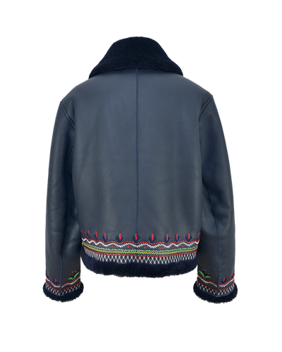 MAVERICK SHORT JACKET - NAVY
