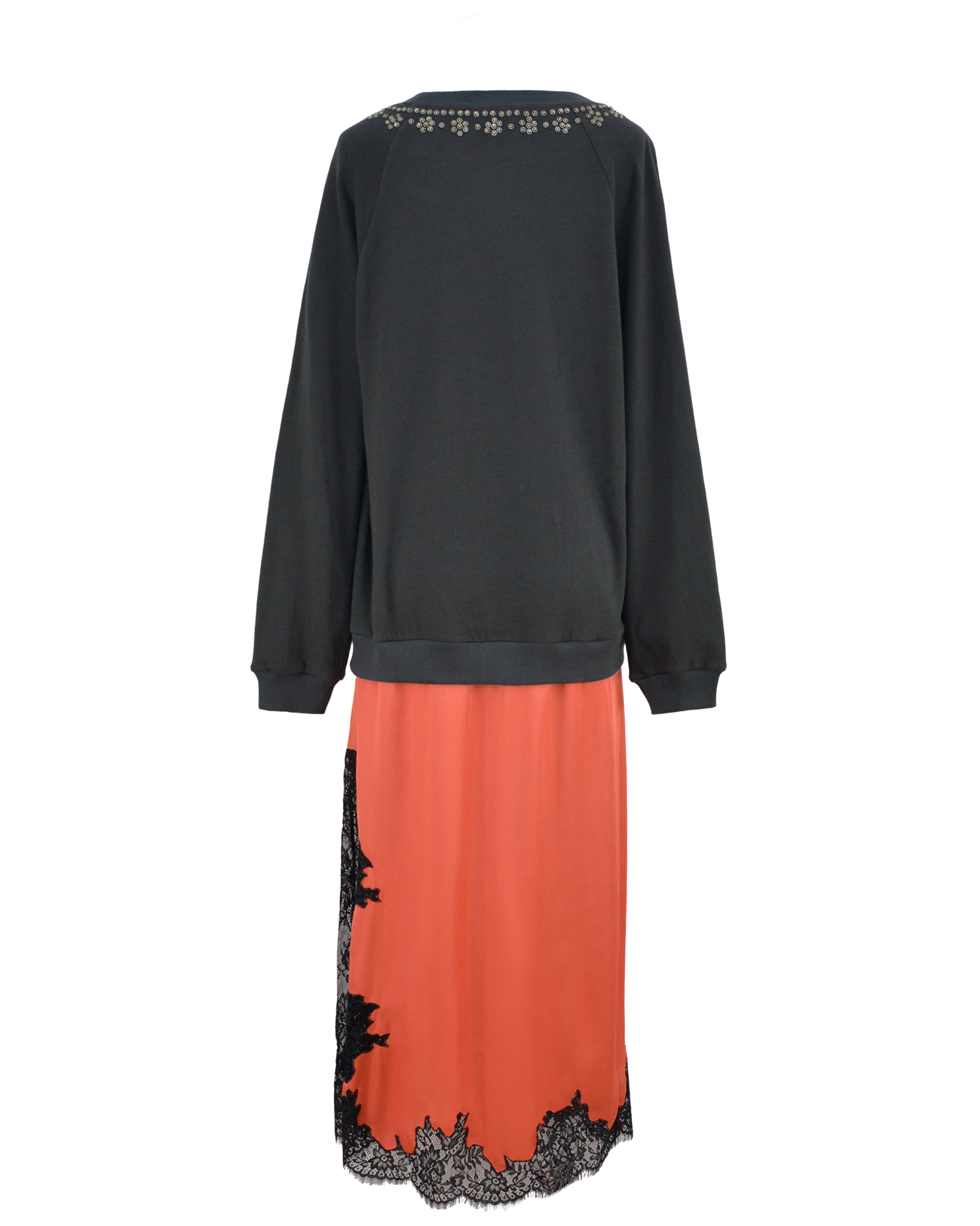 ROBE À PRESSION - ROSE UNI