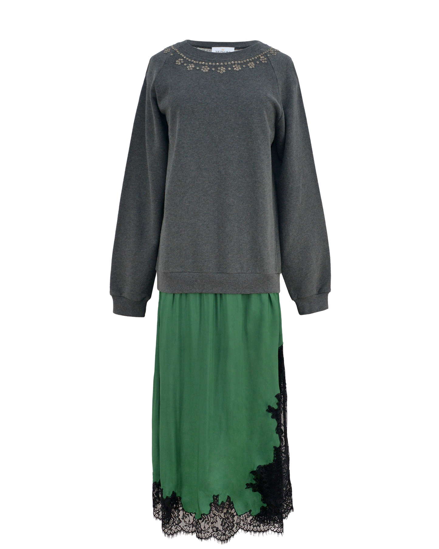 SNAP DRESS - SOLID GREEN
