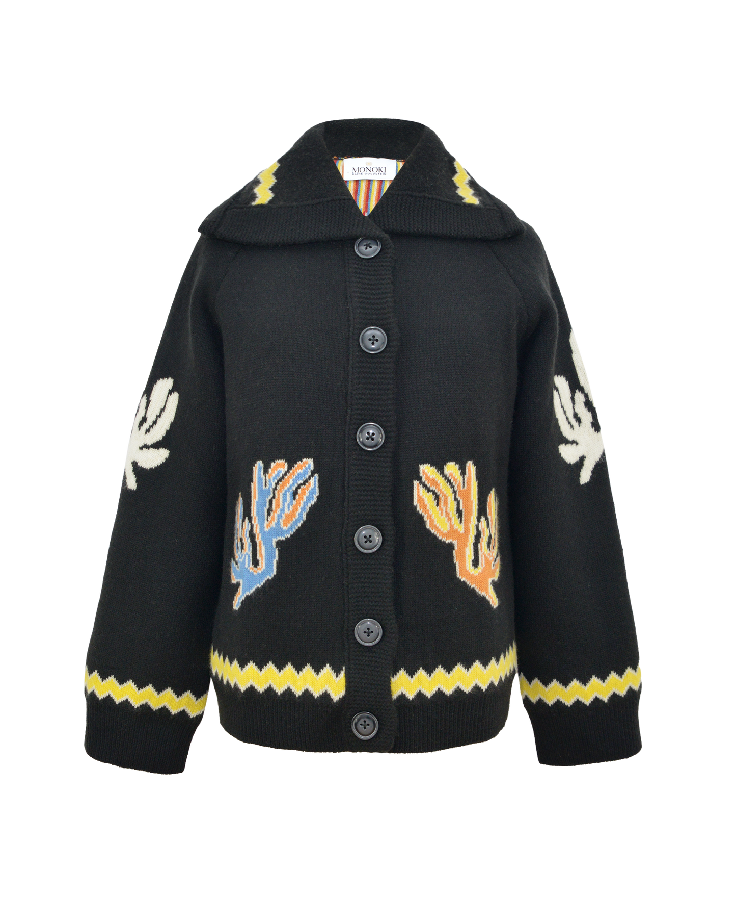 AQUA CARDIGAN - BLACK