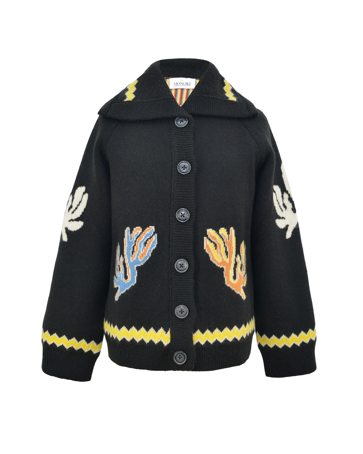 AQUA CARDIGAN - BLACK