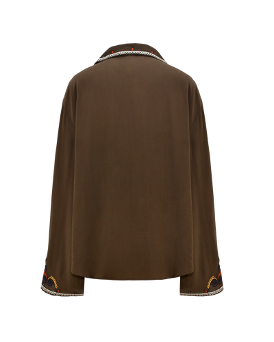 SUZANNE SHIRT - BROWN