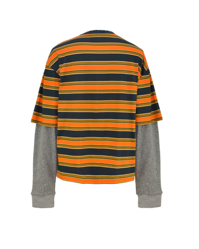 SKATER TEE - ORANGE STRIPES