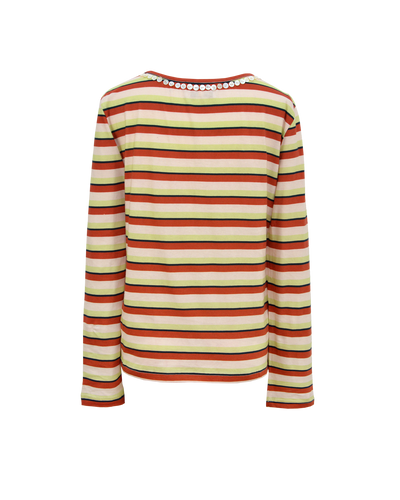 SKIN BUTTONS TEE - GREEN BROWN