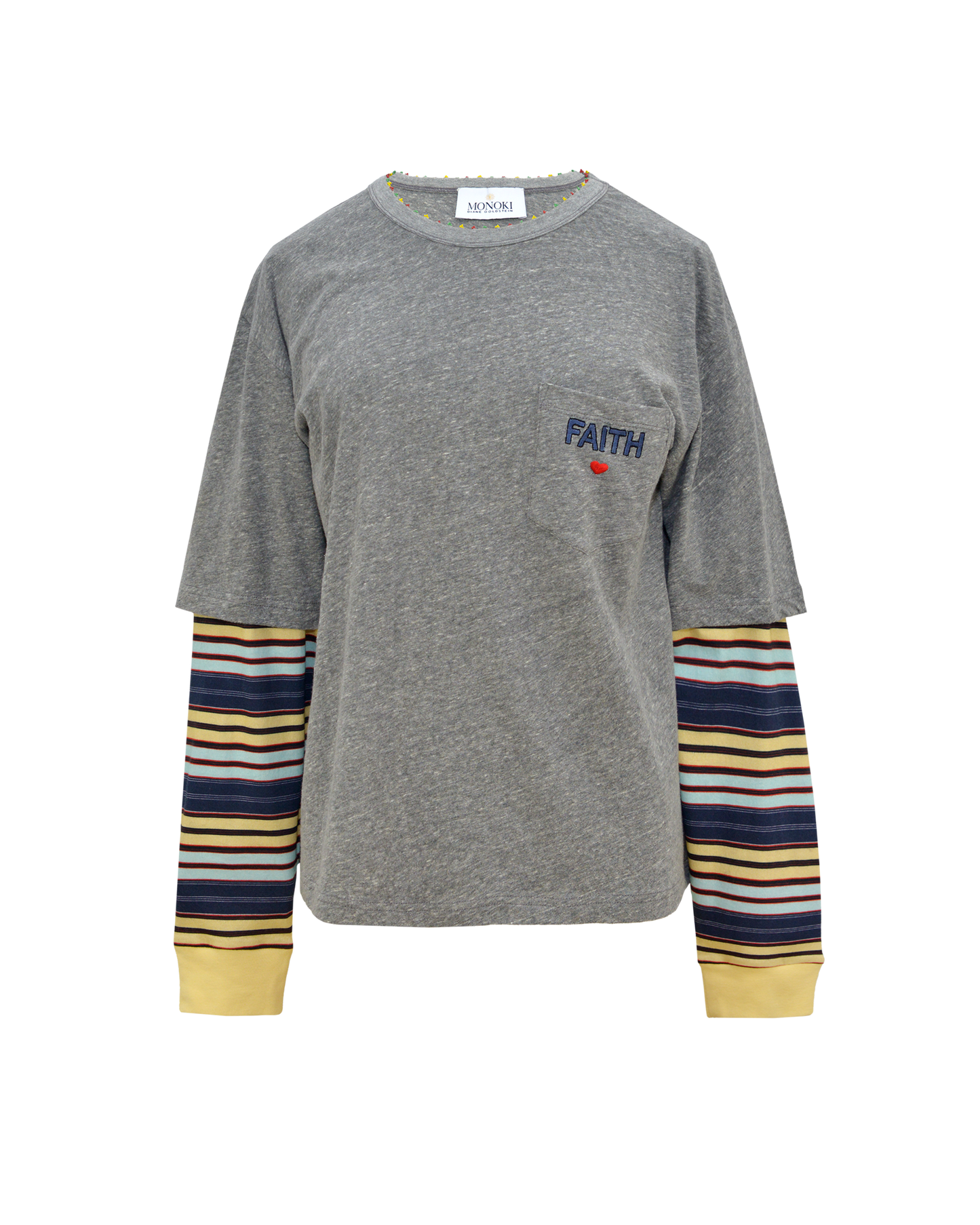SKATER TEE - BLUE STRIPES