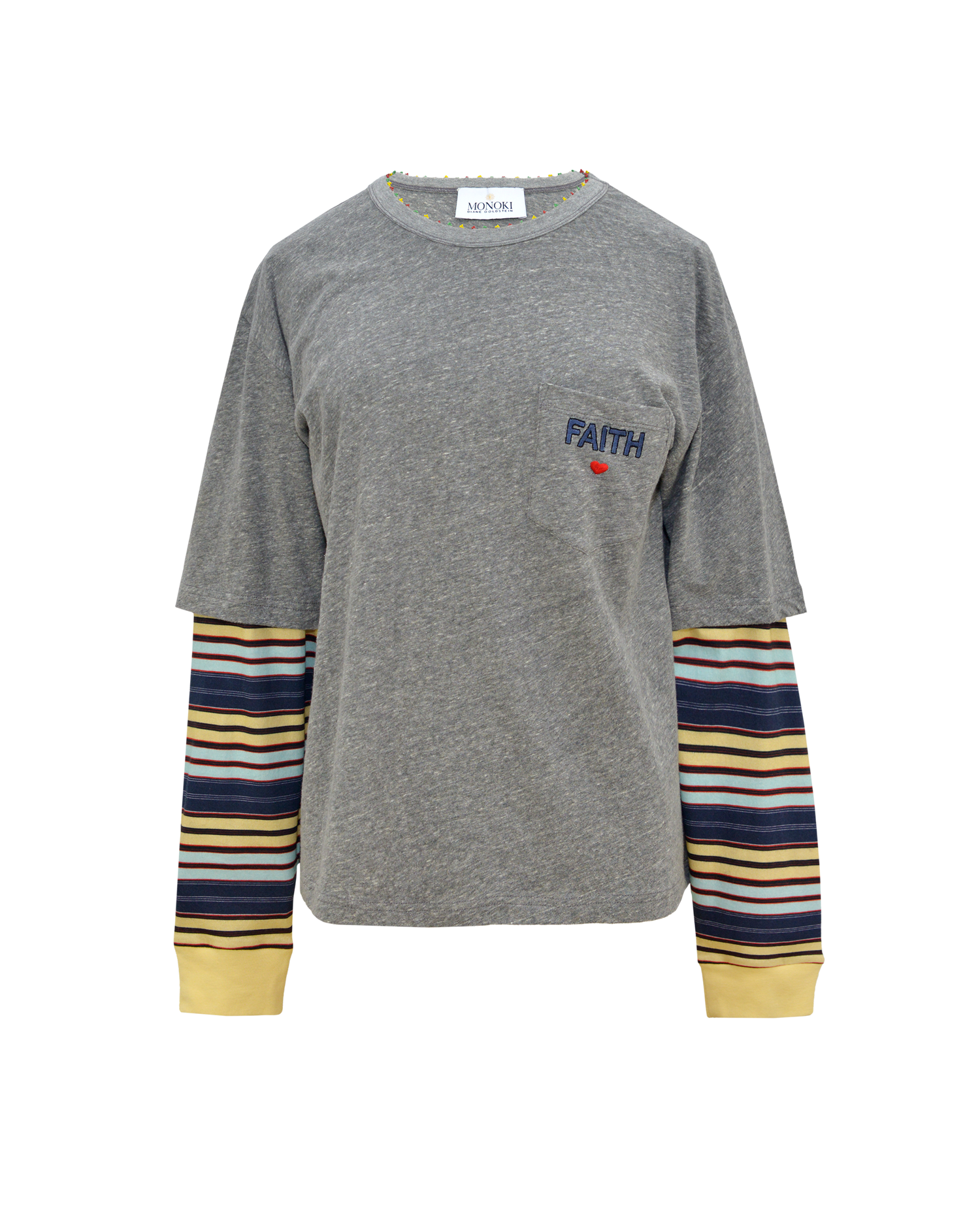 SKATER TEE - BLUE STRIPES