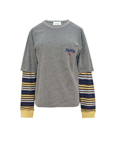 SKATER TEE - BLUE STRIPES
