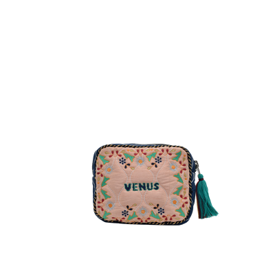 VENUS TEEN POUCH - BABY PINK/ CYAN