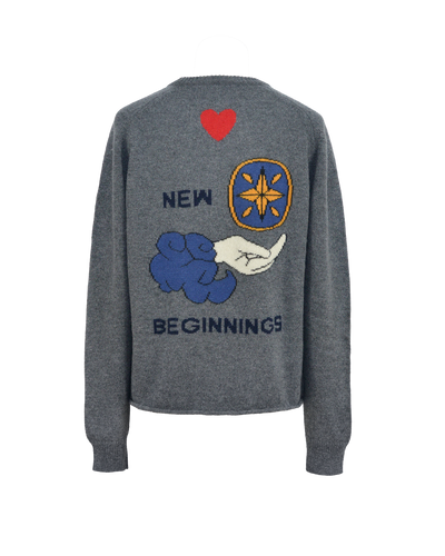 NEW BEGINNINGS SWEATER - GREY