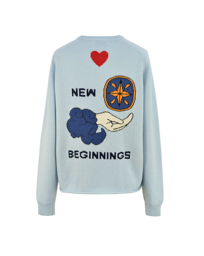 NEW BEGINNINGS SWEATER - ICE BLUE