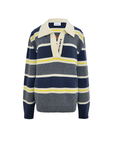 POLO SWEATER - NAVY
