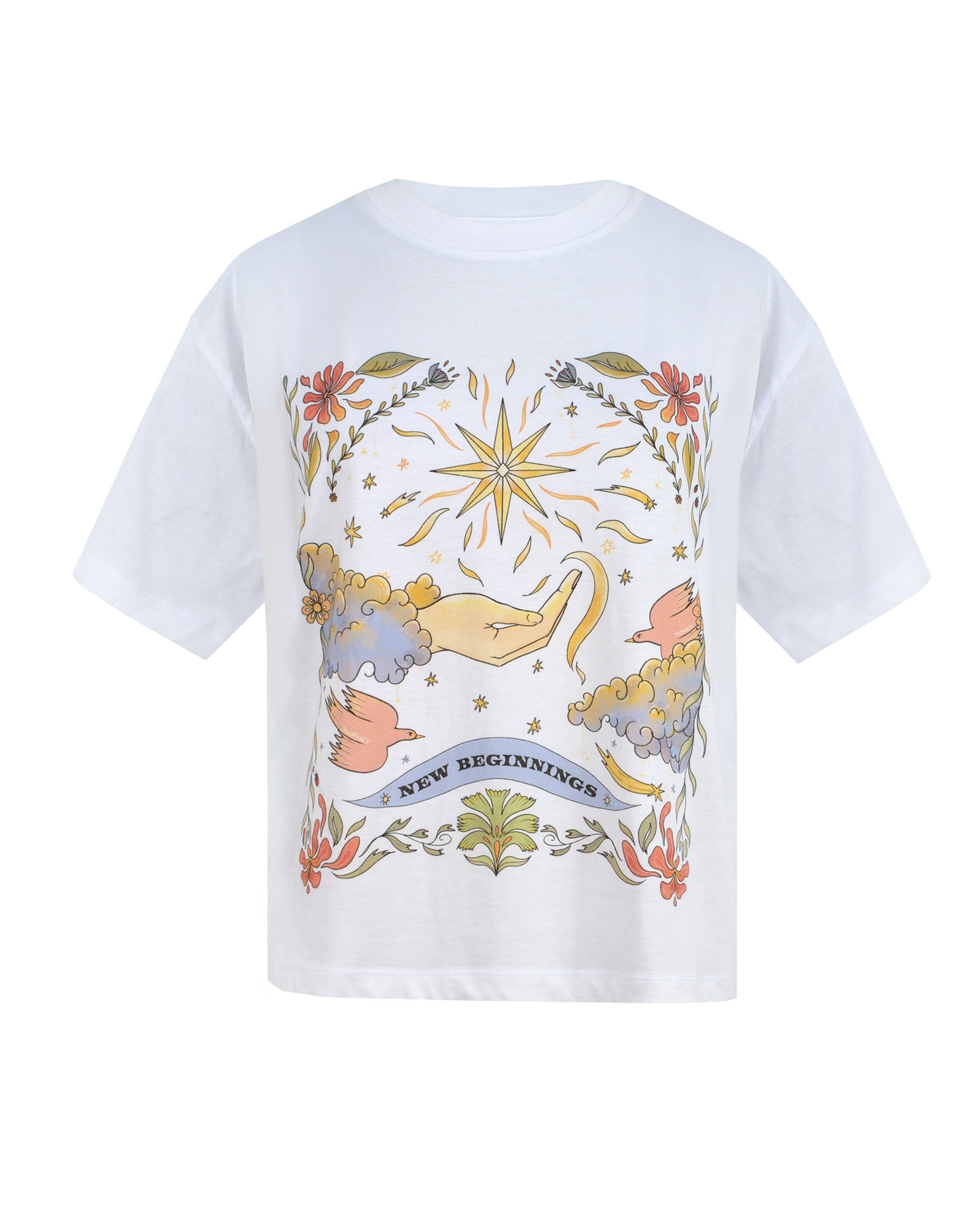 NEW BEGINNINGS TEE - WHITE